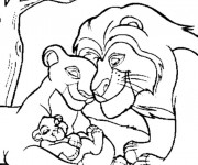 Coloriage et dessins gratuit La famille de Nala à imprimer