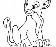 Coloriage Nala facile