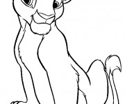 Coloriage Nala simple