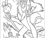 Coloriage Rafiki