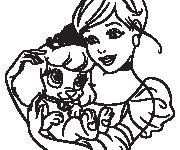 Coloriage et dessins gratuit La princesse et Pumpkin  à imprimer