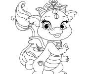 Coloriage Palace Pets Ash le dragon