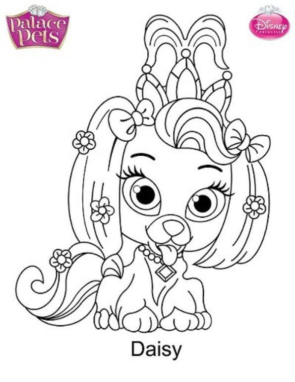 Coloriage et dessins gratuits Palace Pets Daisy le chiot à imprimer