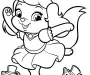 Coloriage Palace Pets Pumpkin danse