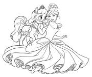 Coloriage et dessins gratuit Palace Pets Sweetie et la princesse à imprimer