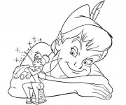 Coloriage Clochette se f&acirc;che de Peter