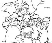 Coloriage Les enfants perdus de Peter Pan