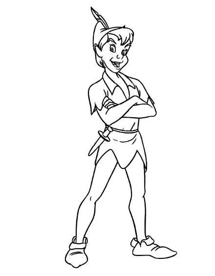 Coloriage Capitaine Crochet Peter Pan