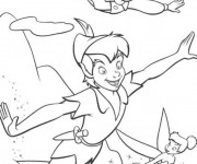 Coloriage et dessins gratuit Peter Pan et Wendy à imprimer