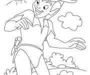 Coloriage Peter Pan facile