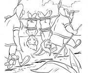 Coloriage Peter Pan les enfants perdus