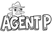 Coloriage Agent P de Phineas et Ferb