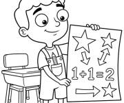 Coloriage Baljeet avec document de science