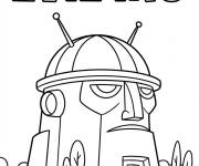 Coloriage B&acirc;timent Evil Inc de Phineas et Ferb