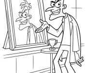Coloriage Cadre pour autoportrait de Doof