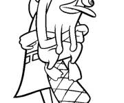 Coloriage Candace calin de l'ornithorynque
