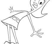 Coloriage et dessins gratuit Candace perd l'&eacute;quilibre à imprimer