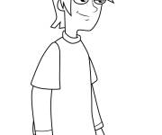 Coloriage Chad de Phineas et Ferb