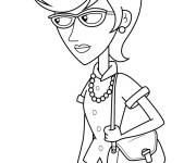 Coloriage Charlene Doofenshmirtz de Phineas et Ferb