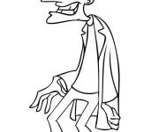 Coloriage Docteur mal&eacute;fique Dr Heinz Fufenshmirtz