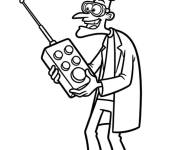 Coloriage Dr Doofenshmirtz avec une grosse commande