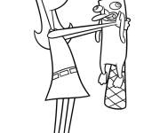 Coloriage Dr&ocirc;le de Candice et l'ornithorynque