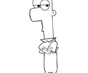 Coloriage et dessins gratuit Ferb Flynn corps entier à imprimer