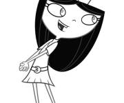 Coloriage Fille Isabelle Garcia-Shapiro de Phineas et Ferb