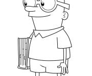 Coloriage Irving Du Bois de Phineas et Ferb