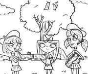 Coloriage Isabella et les Filles du Foyer