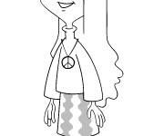 Coloriage et dessins gratuit Jenny de Phineas et Ferb à imprimer
