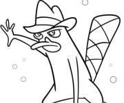 Coloriage Le challenge de Perry