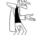 Coloriage Le scientifique antagoniste de Phineas et Ferb