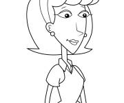 Coloriage Linda Flynn Fletcher de Phineas et Ferb