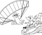 Coloriage Loisirs de Perry, Phineas et Ferb