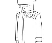 Coloriage Major Francis Monogram de  Phineas et Ferb