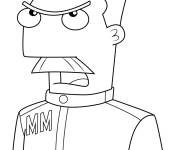 Coloriage Major Francis Monogram en col&egrave;re