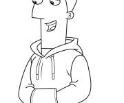 Coloriage Monty Monogram de Phineas et Ferb