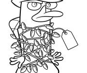 Coloriage Perry l&rsquo;ornithorynque captur&eacute;