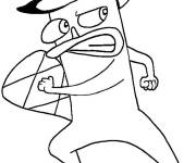 Coloriage Perry le d&eacute;tective
