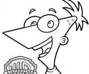 Coloriage Phineas de cartoon de Disney