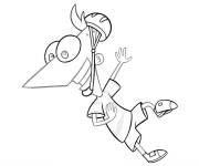 Coloriage Phineas Flynn en jouant