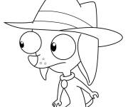 Coloriage Pinky le Chihuahua Phineas et Ferb