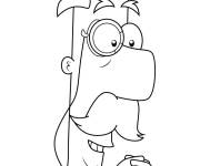 Coloriage Reginald Fletcher de Phineas et Ferb