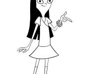 Coloriage et dessins gratuit Stacy Hirano de Phineas et Ferb à imprimer
