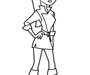 Coloriage Vanessa en look &eacute;l&eacute;gant