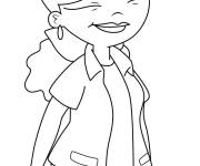 Coloriage Vivian Garcia Shapiro souriante