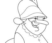 Coloriage Winifred Fletcher de Phineas et Ferb