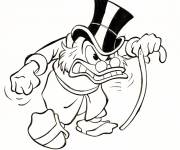 Coloriage Balthazar Oncle Picsou