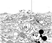 Coloriage Balthazar Picsou et Mickey